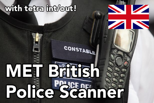 TETRA MET British Radio Walkie Talkie Police Scanner